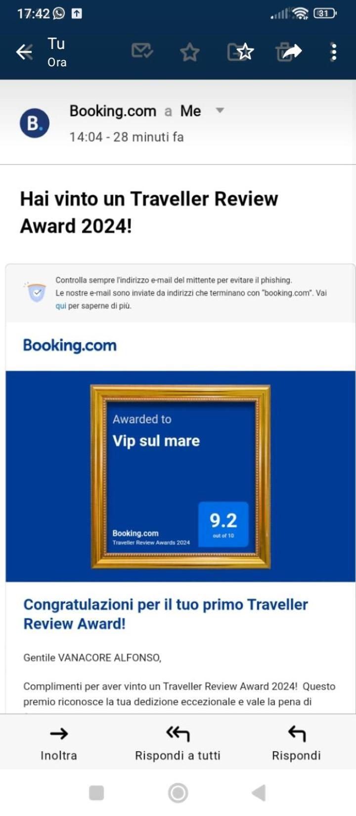 Vip Sul Mare Bed & Breakfast Castellammare di Stabia Bagian luar foto
